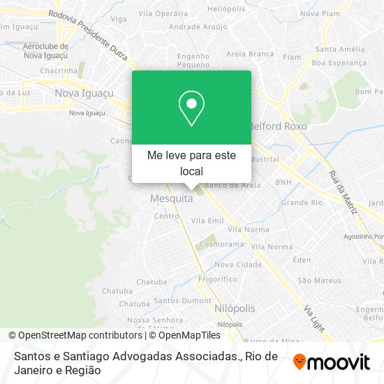 Santos e Santiago Advogadas Associadas. mapa