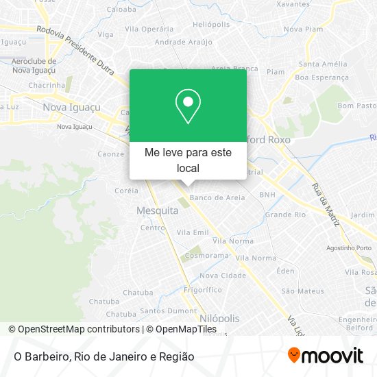 O Barbeiro mapa