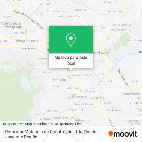 Reformar Materiais de Construção Ltda mapa