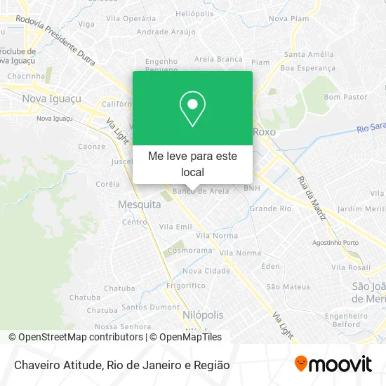 Chaveiro Atitude mapa