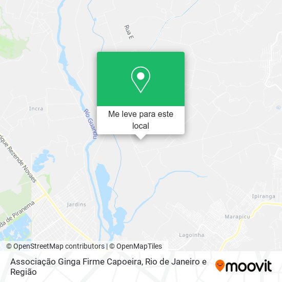 Associação Ginga Firme Capoeira mapa