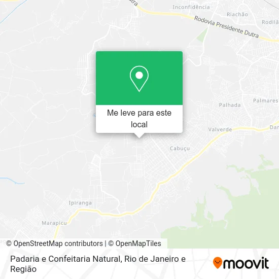 Padaria e Confeitaria Natural mapa