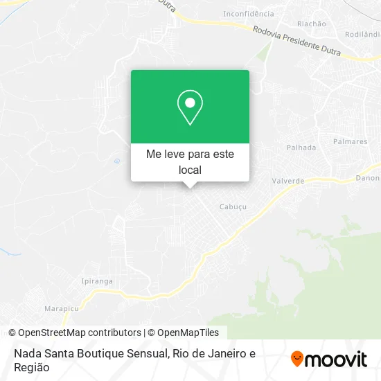 Nada Santa Boutique Sensual mapa