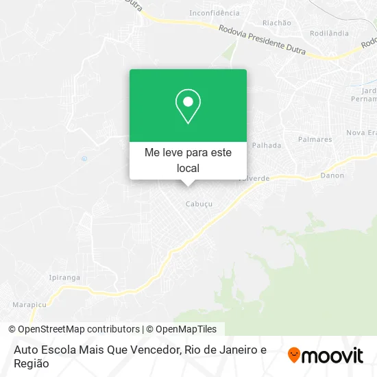 Auto Escola Mais Que Vencedor mapa