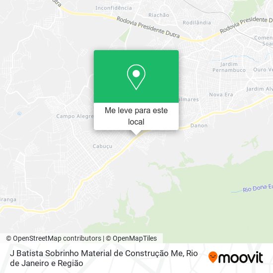 J Batista Sobrinho Material de Construção Me mapa