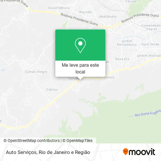 Auto Serviços mapa