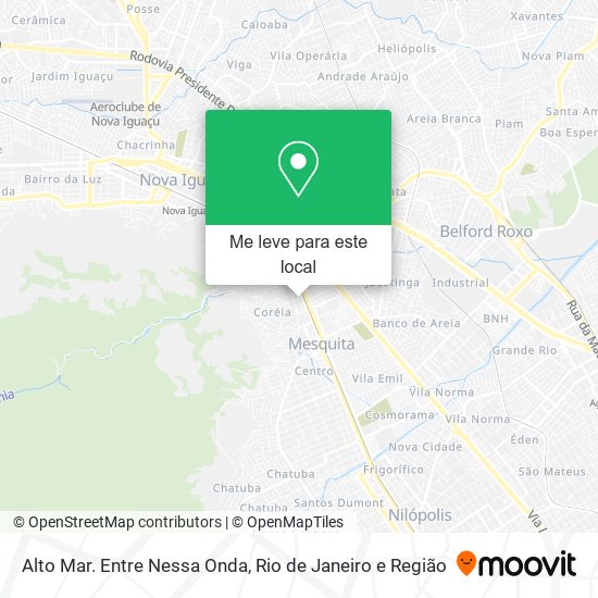 Alto Mar. Entre Nessa Onda mapa