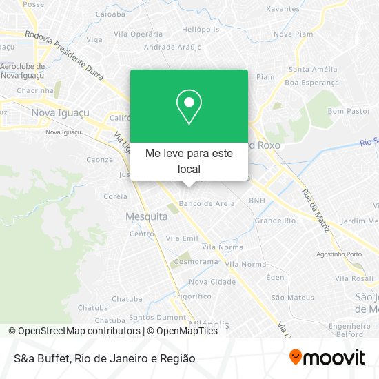 S&a Buffet mapa