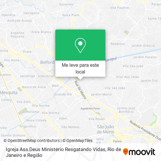 Igreja Ass.Deus Ministério Resgatando Vidas mapa