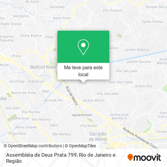 Assembléia de Deus Prata 799 mapa