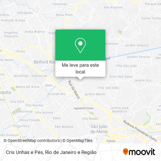 Cris Unhas e Pés mapa