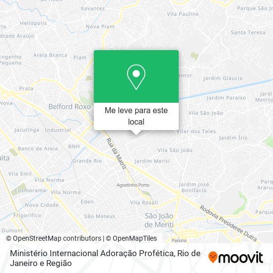 Ministério Internacional Adoração Profética mapa