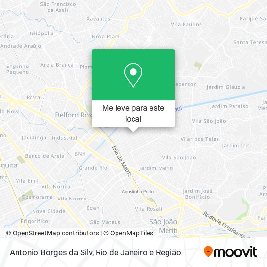 Antônio Borges da Silv mapa