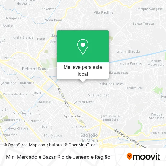 Mini Mercado e Bazar mapa