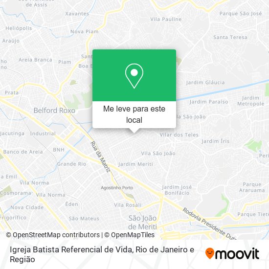 Igreja Batista Referencial de Vida mapa