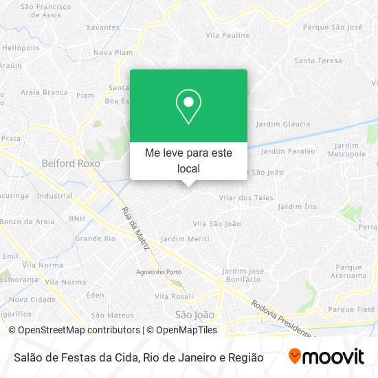 Salão de Festas da Cida mapa