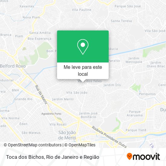 Toca dos Bichos mapa
