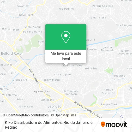 Kiko Distribuidora de Alimentos mapa