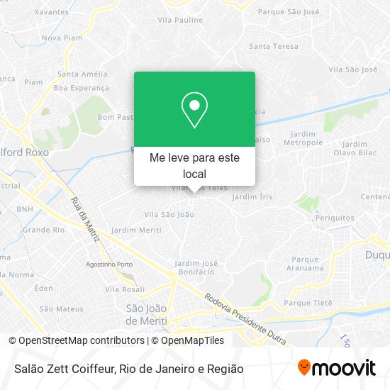 Salão Zett Coiffeur mapa