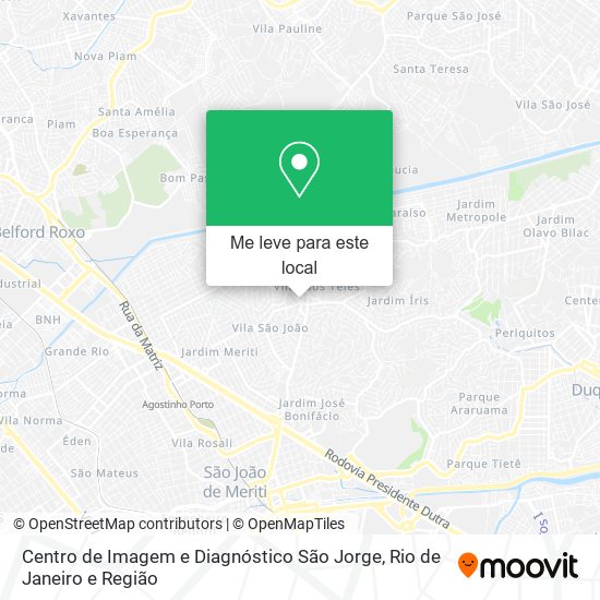 Centro de Imagem e Diagnóstico São Jorge mapa