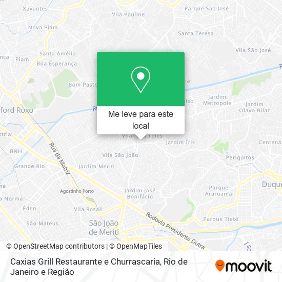 Caxias Grill Restaurante e Churrascaria mapa
