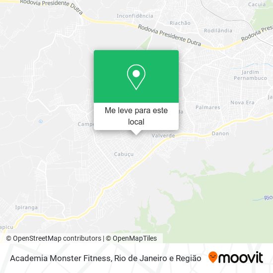 Academia Monster Fitness mapa