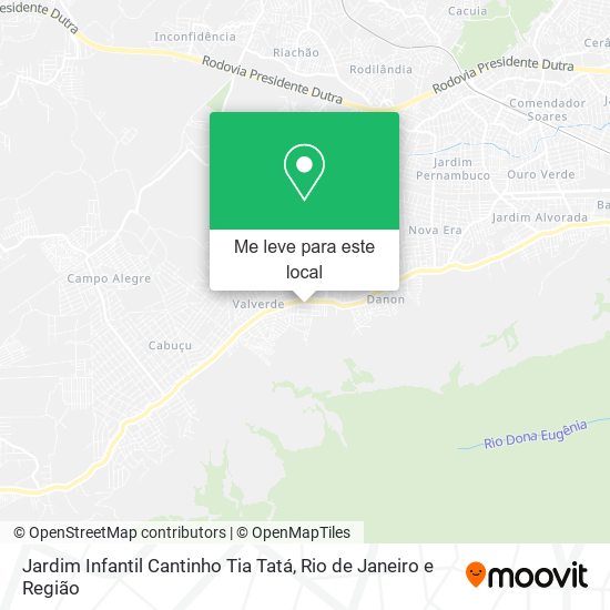 Jardim Infantil Cantinho Tia Tatá mapa