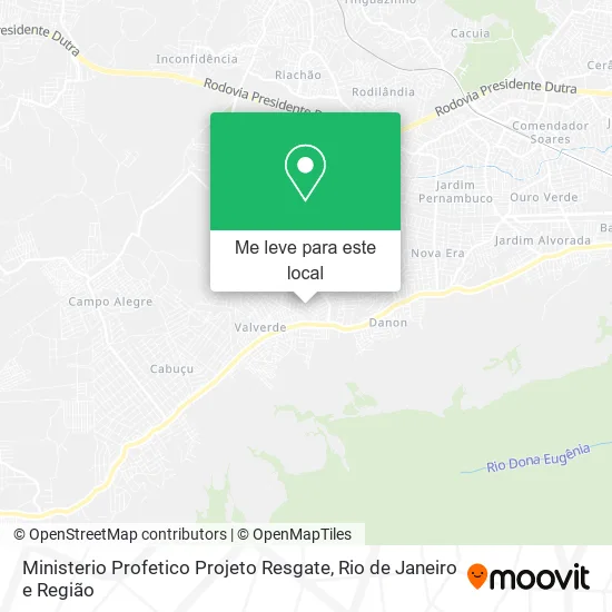 Ministerio Profetico Projeto Resgate mapa