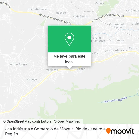 Jca Indústria e Comercio de Moveis mapa