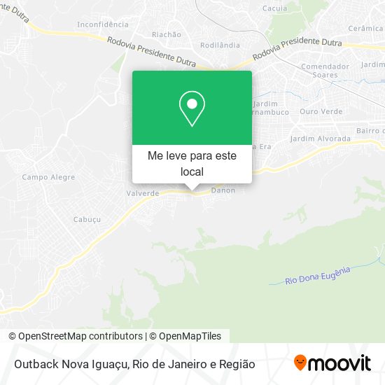 Outback Nova Iguaçu mapa