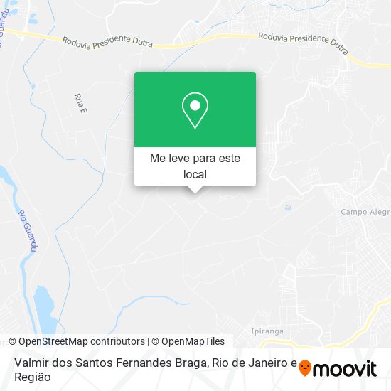 Valmir dos Santos Fernandes Braga mapa