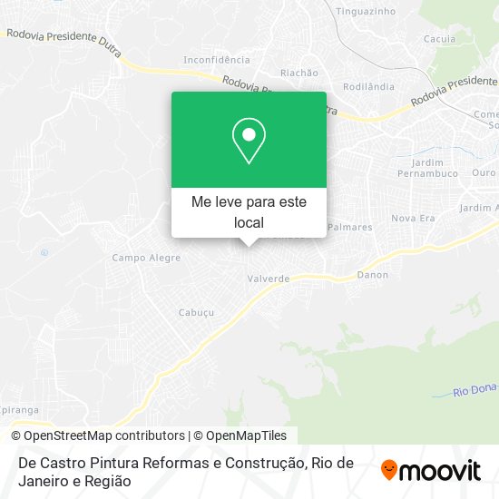 De Castro Pintura Reformas e Construção mapa