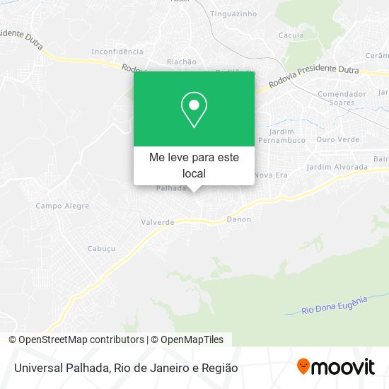 Universal Palhada mapa
