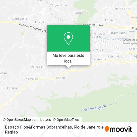 Espaço Fios&Formas Sobrancelhas mapa