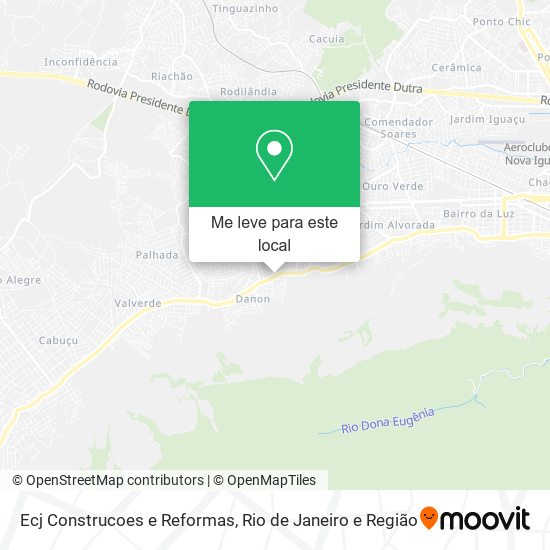 Ecj Construcoes e Reformas mapa