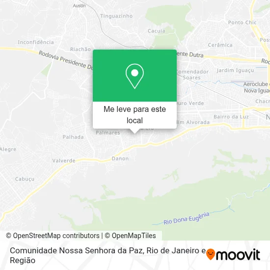 Comunidade Nossa Senhora da Paz mapa