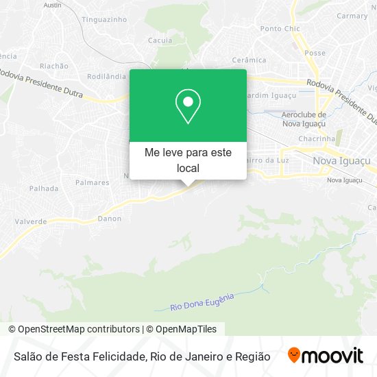 Salão de Festa Felicidade mapa