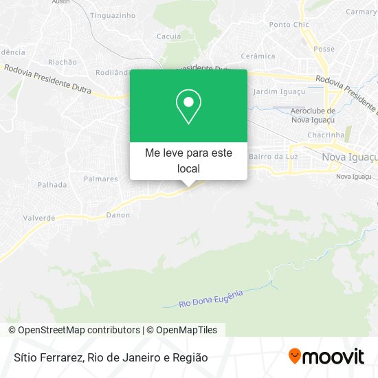 Sítio Ferrarez mapa