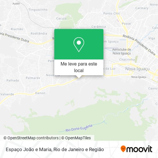 Espaço João e Maria mapa