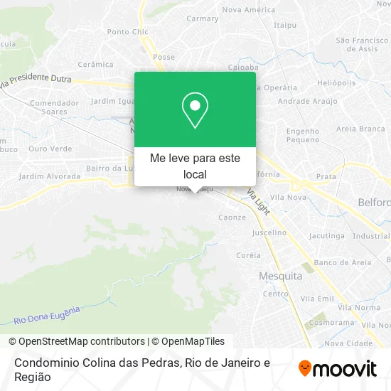 Condominio Colina das Pedras mapa