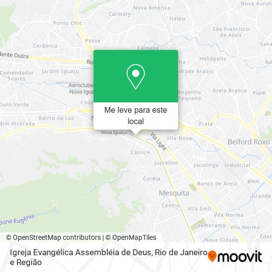 Igreja Evangélica Assembléia de Deus mapa
