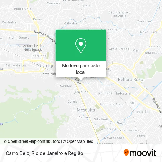 Carro Belo mapa