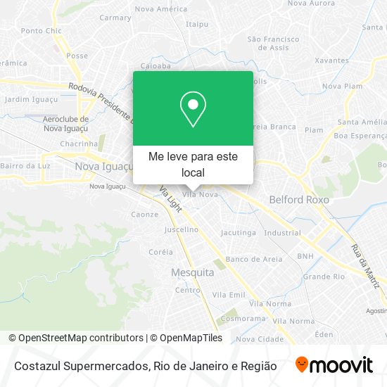 Costazul Supermercados mapa