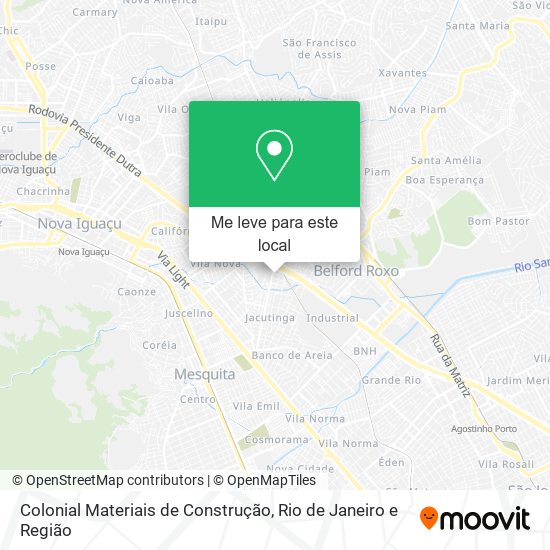 Colonial Materiais de Construção mapa