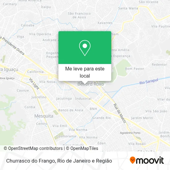 Churrasco do Frango mapa
