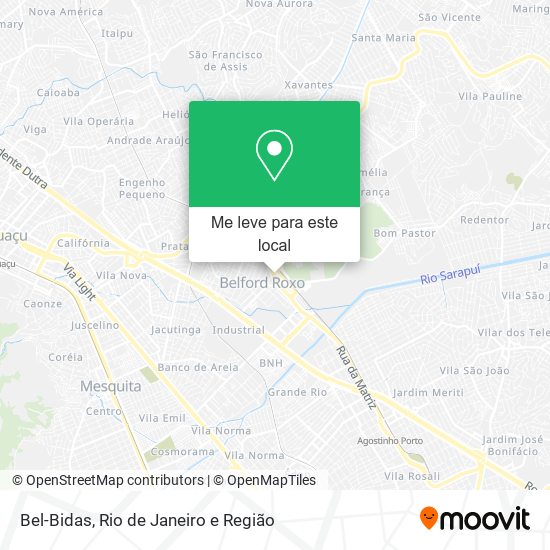 Bel-Bidas mapa