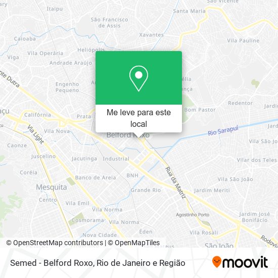 Semed - Belford Roxo mapa