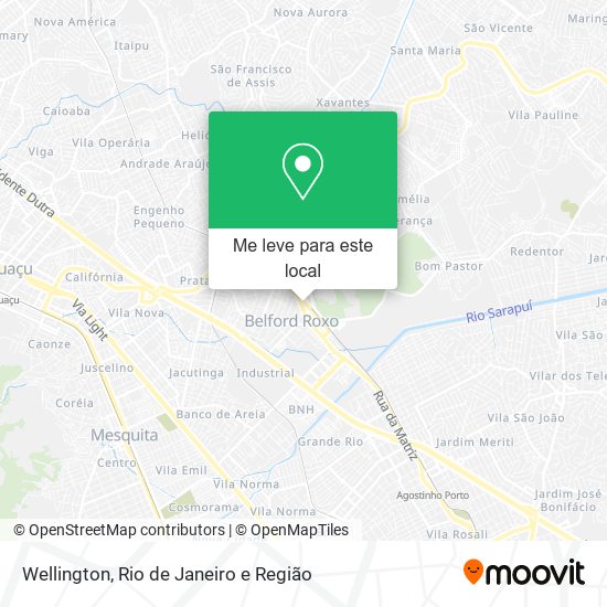 Wellington mapa