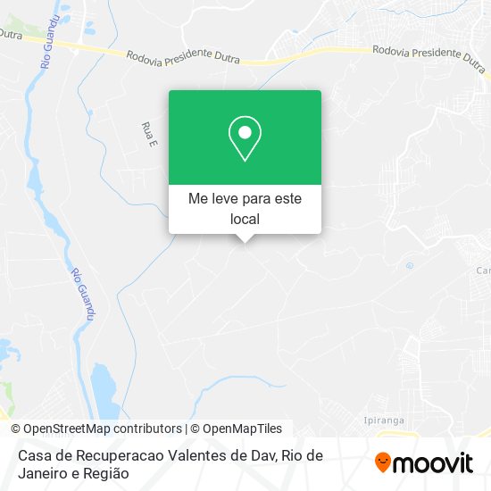 Casa de Recuperacao Valentes de Dav mapa