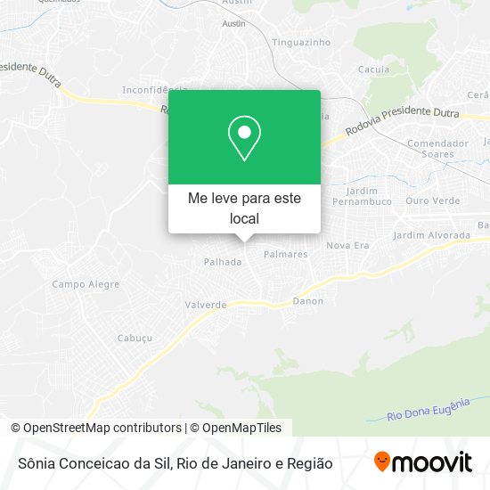 Sônia Conceicao da Sil mapa